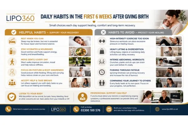 What to Do (and Avoid) in the First 6 Weeks After Giving Birth To Avoid Diastasis Recti 3 First 6 Weeks After Giving Birth To Avoid Diastasis Recti Lewes : Daily Habits in the First 6 Weeks After Giving Birth